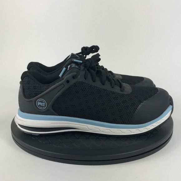 Timberland Pro Black/Blue Composite Toe Work Shoes A5859 Women’s Size 7 - Picture 4 of 11
